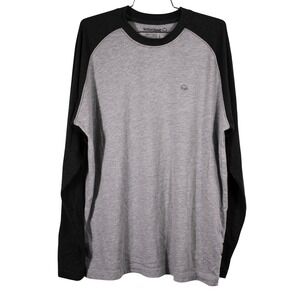 Wolverine Shirts Mens Sz L Gray on Dark Gray Long‎ Sleeve Embroidered Logo Work